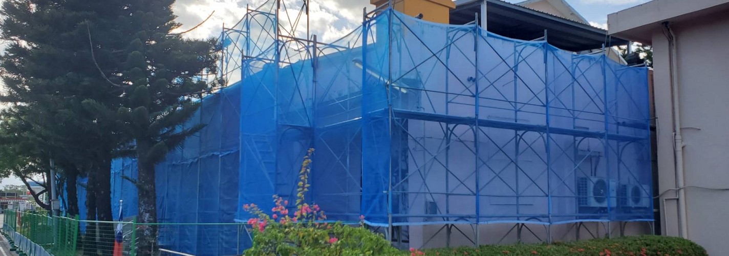 將軍鷹架懸吊式鷹架施工現場