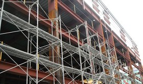 將軍鷹架團隊高空作業中