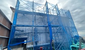 懸吊式鷹架特殊結構應用